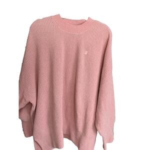 Pink Victoria’s Secret Women’s Chenille Crewneck Pullover Dusk Pink Sz XL-NWT